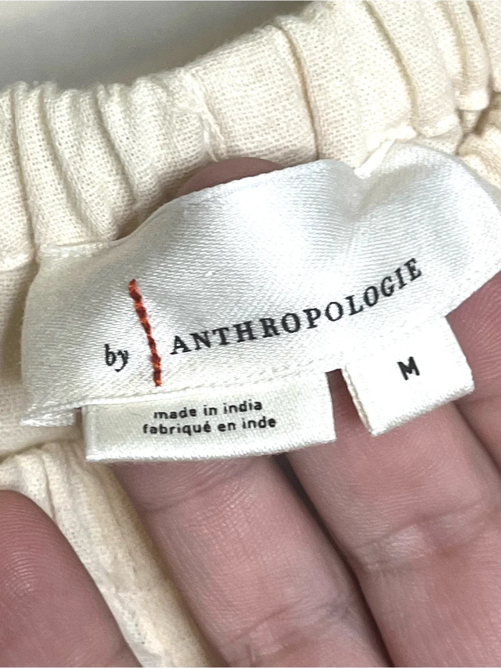 Anthropologie Women’s Size Medium Embroidered Beige Bloomer Shorts